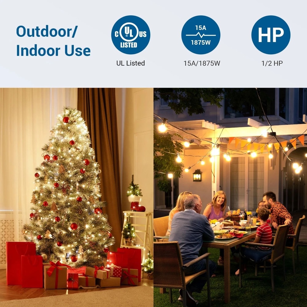 Outdoor Waterproof Light Timer With Heavy Duty Electrical Timer For Lights Appliances 3