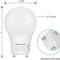 GU24 LED Light Bulb Dimmable Prong Daylight 1