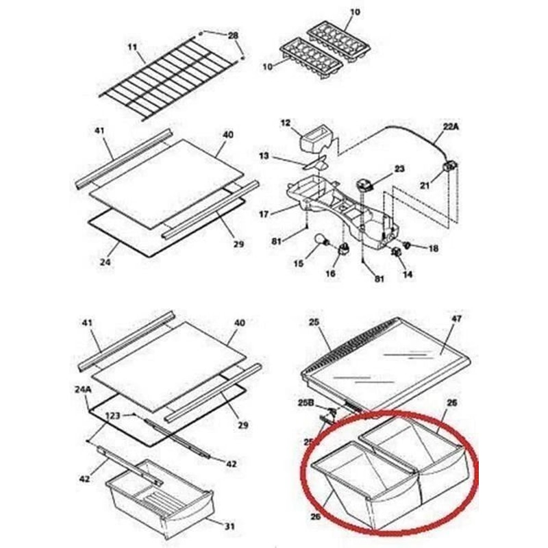 Clear Crisper Drawer For Frigidaire Refrigerators Compatible With Models Durable Storage Solutions 3