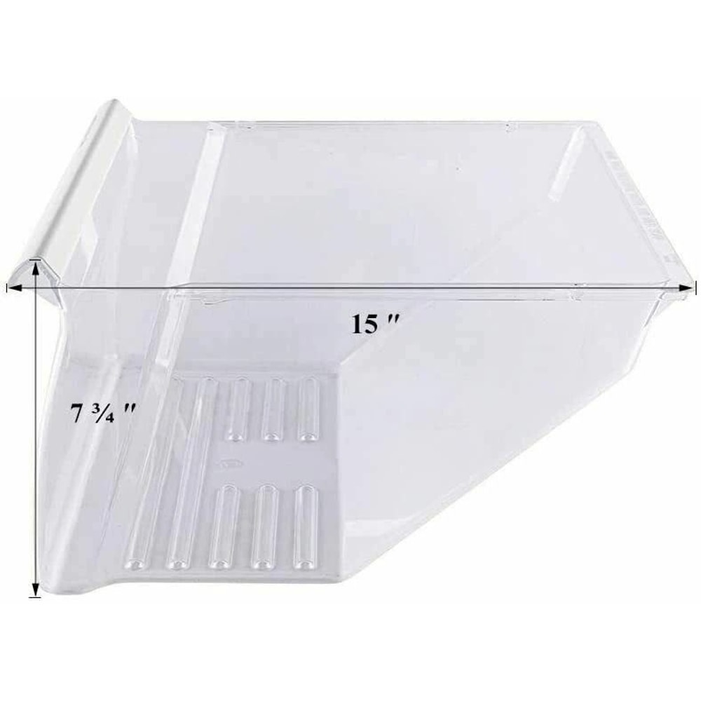 Clear Crisper Pan For Whirlpool Refrigerators Compatible Large Capacity Drawer 3