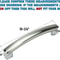 GE Microwave Door Handle Replacement Durable Easy To Install Silver Chrome Finish 2