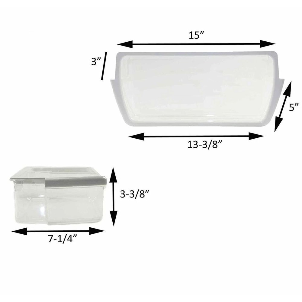 Bin For Whirlpool Refrigerator Replacement Storage Bin Compatible With Whirlpool Models 2