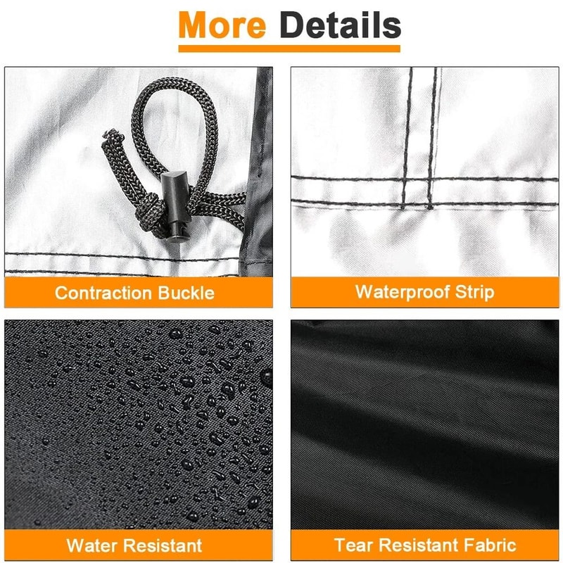 BBQ Grill Cover Heavy Duty Waterproof UV Protection Outdoor Weather Resistant 3