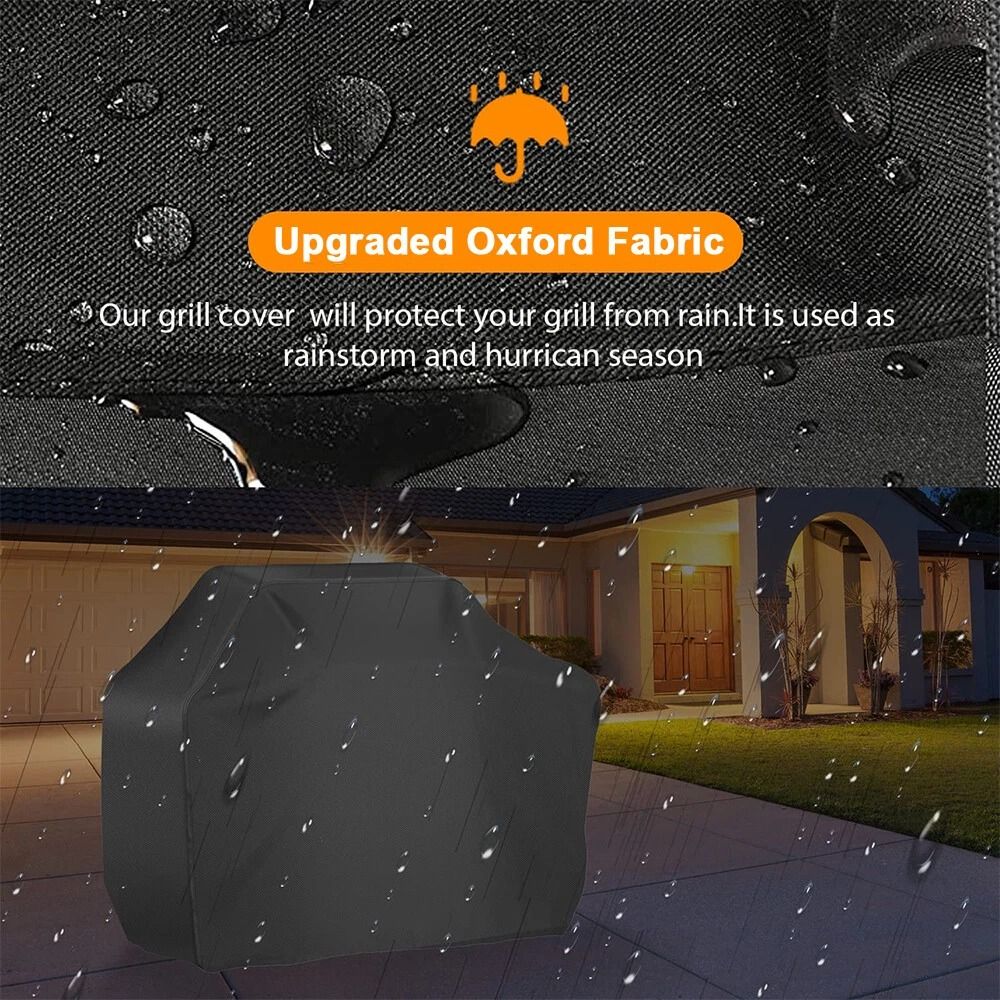 BBQ Grill Cover Heavy Duty Waterproof UV Protection Outdoor Weather Resistant 8