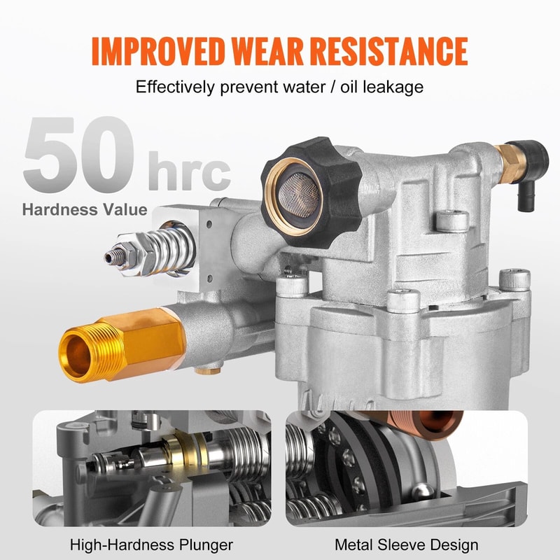 High Performance Pressure Washer Pump Horizontal PSI GPM For Efficient Cleaning Power 8