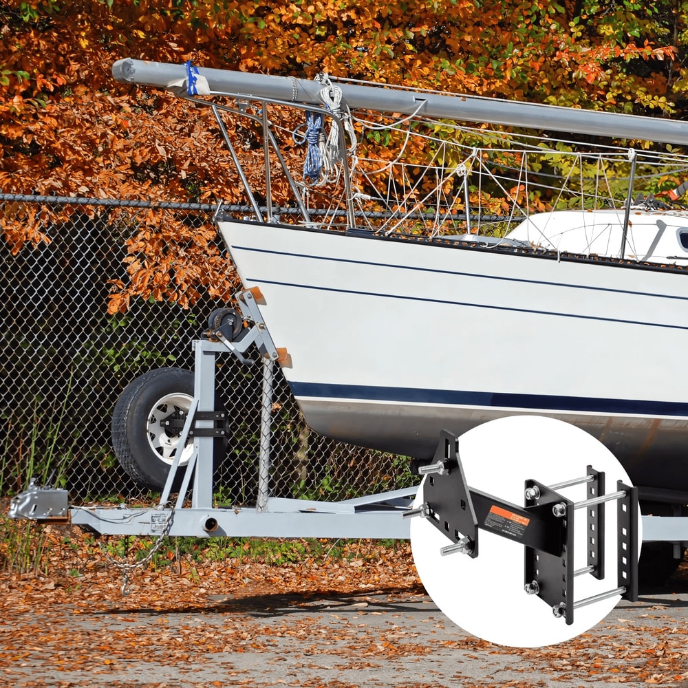 Trailer Tire Carrier Mount Lug Stud Wheels Heavy Duty Adjustable Holder 4