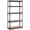 5 Tier Adjustable Garage Storage Rack Capacity Shelving Unit 0