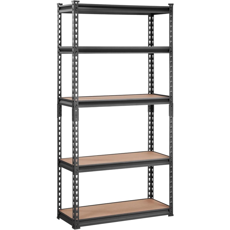 5 Tier Adjustable Garage Storage Rack Capacity Shelving Unit 0