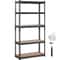 5 Tier Adjustable Garage Storage Rack Capacity Shelving Unit 10