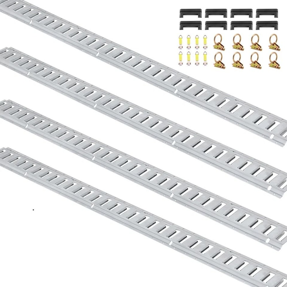 E Track Tie Down Rail Kit For Cargo Trailers E Track Rails With Straps 11