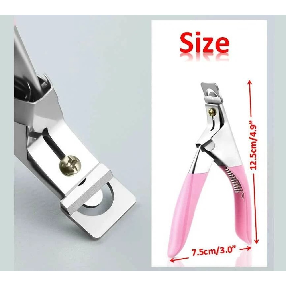 Acrylic Nail Tip Cutter With Spring Mechanism Precision Manicure Tool For Acrylic Nails 4