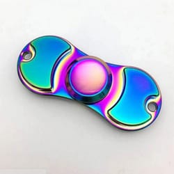 rainbow fidget spinner ball edc desk toy for focus, adhd & stress relief