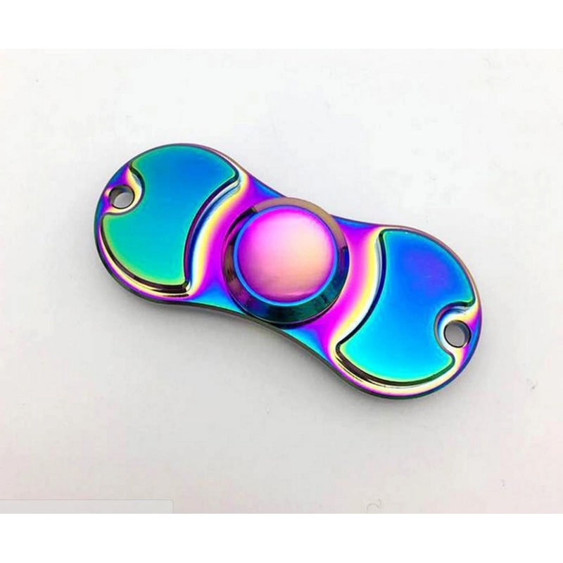 Rainbow Fidget Spinner Ball EDC Desk Toy For Focus ADHD Stress Relief 0