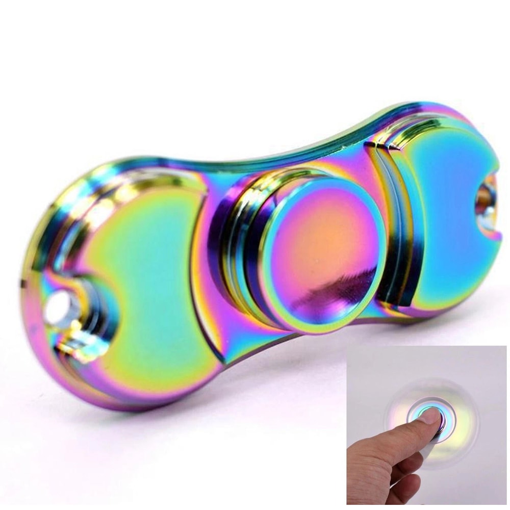 Rainbow Fidget Spinner Ball EDC Desk Toy For Focus ADHD Stress Relief 5