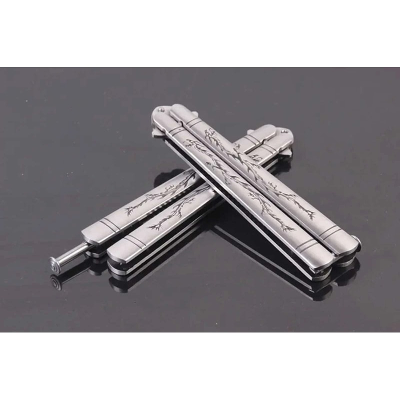 Dragon Butterfly Trainer Stainless Steel Knife For Practice Safe Training Tool For Beginners And Pr