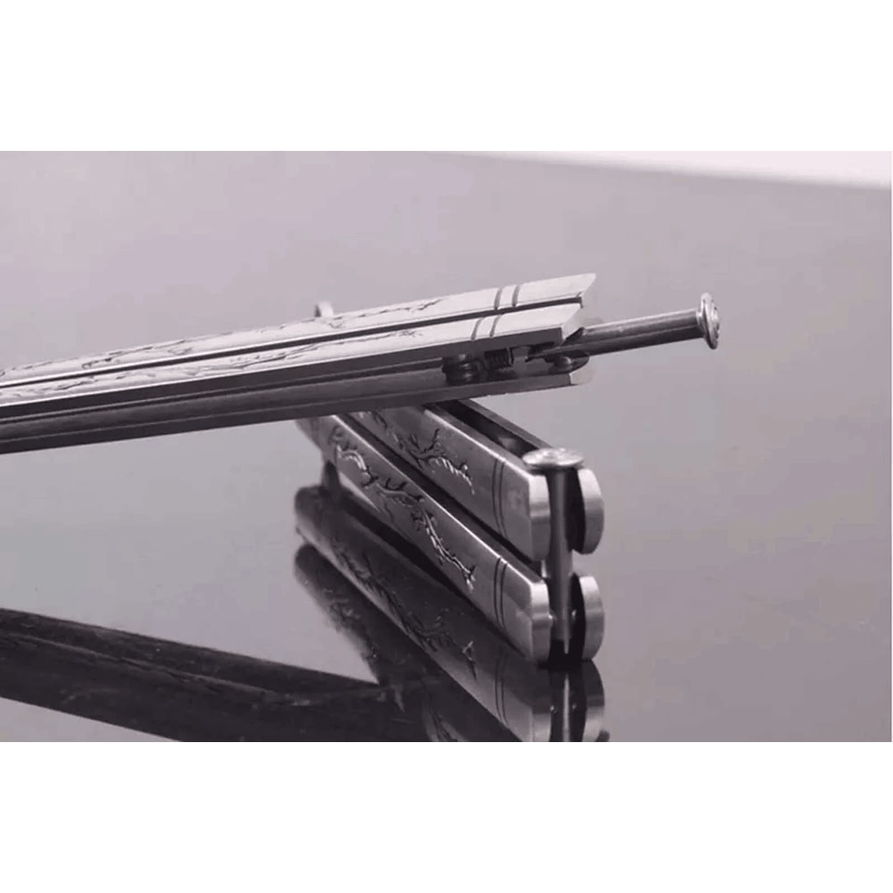 Dragon Butterfly Trainer Stainless Steel Knife For Practice Safe Training Tool For Beginners And Pr