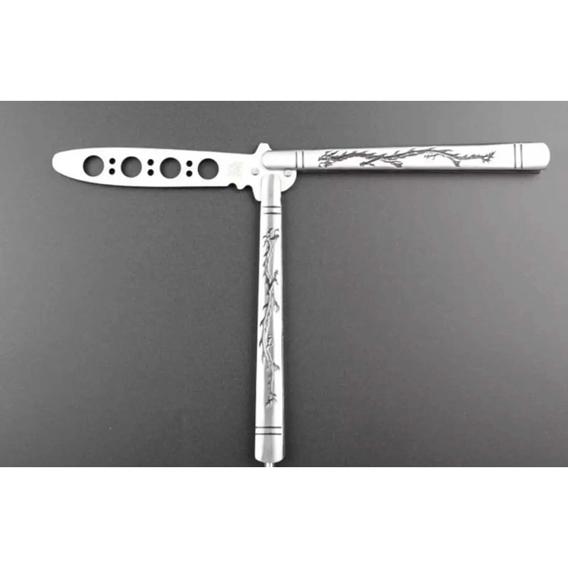 Dragon Butterfly Trainer Stainless Steel Knife For Practice Safe Training Tool For Beginners And Pr