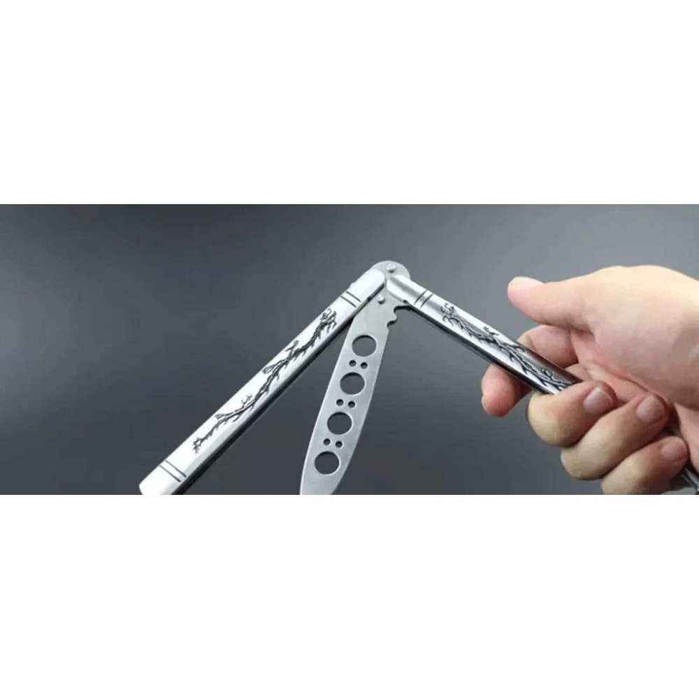 Dragon Butterfly Trainer Stainless Steel Knife For Practice Safe Training Tool For Beginners And Pr