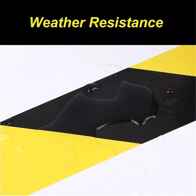 Yellow And Black Hazard Marking Safety Vinyl Floor Tape 6Mil 36yd For High Visibility Areas 2