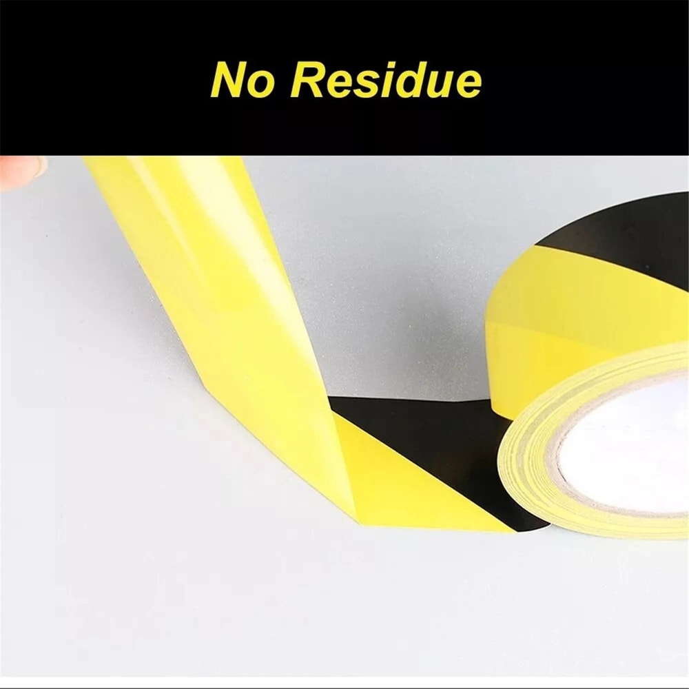 Yellow And Black Hazard Marking Safety Vinyl Floor Tape 6Mil 36yd For High Visibility Areas 3