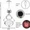 Solar Powered Wind Chimes LED Spiral Spinner Lamp Colour Changing Hanging Light For Outdoor Decor 2