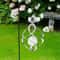Solar Powered Wind Chimes LED Spiral Spinner Lamp Colour Changing Hanging Light For Outdoor Decor 3