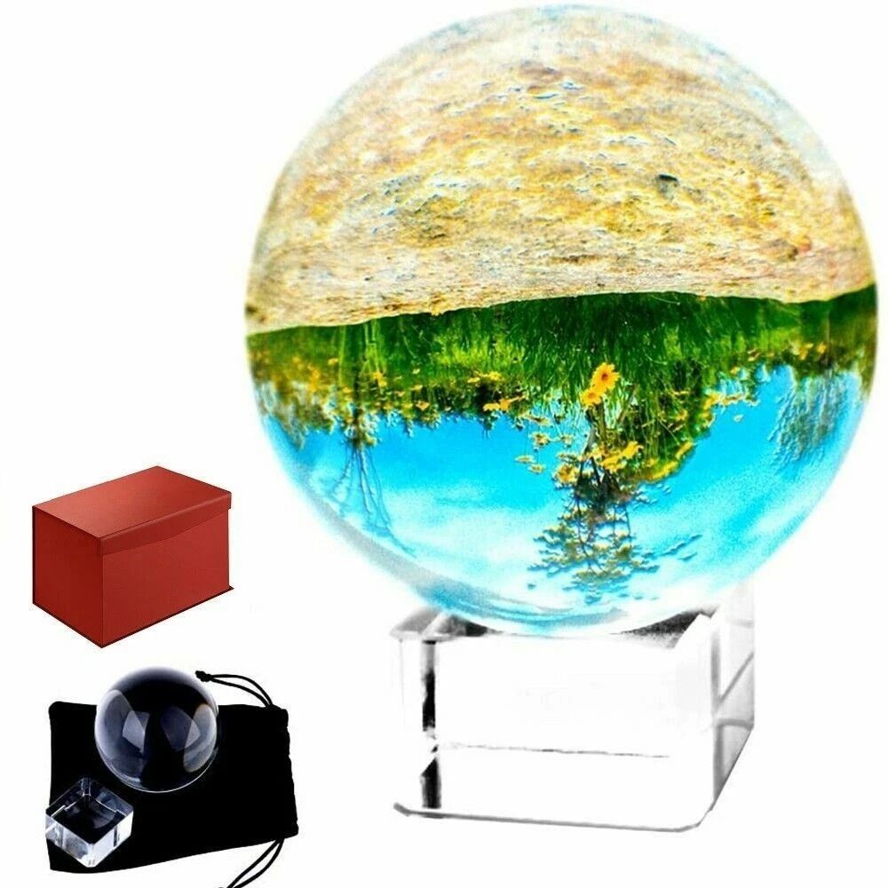 Clear Photography Crystal Ball Sphere With Stand Lens Photo Decoration For Photography Enthusiasts 5