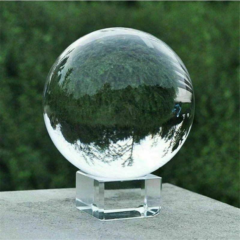 Clear Photography Crystal Ball Sphere With Stand Lens Photo Decoration For Photography Enthusiasts 4