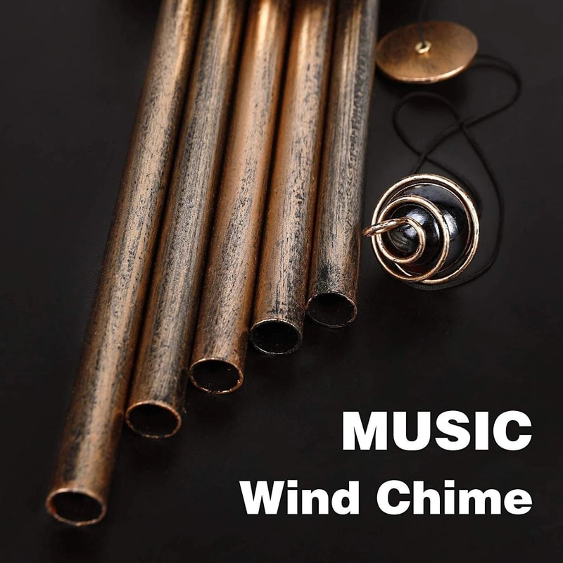 Solar LED Wind Chimes With Crackle Glass Ball Moon Outdoor Solar Lamp For Garden Decor 2