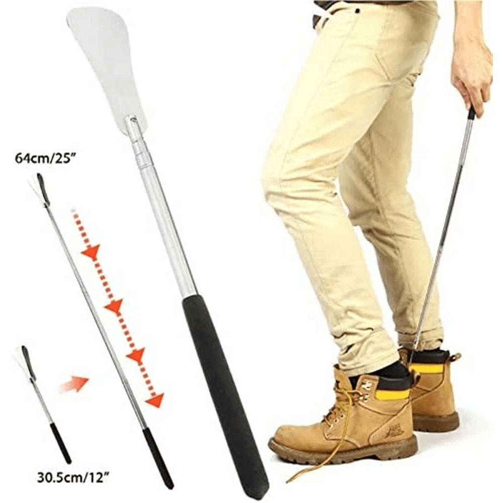 Extra Long Stainless Steel Shoe Horn Metal Handled Shoehorn For Easy Footwear Use 4