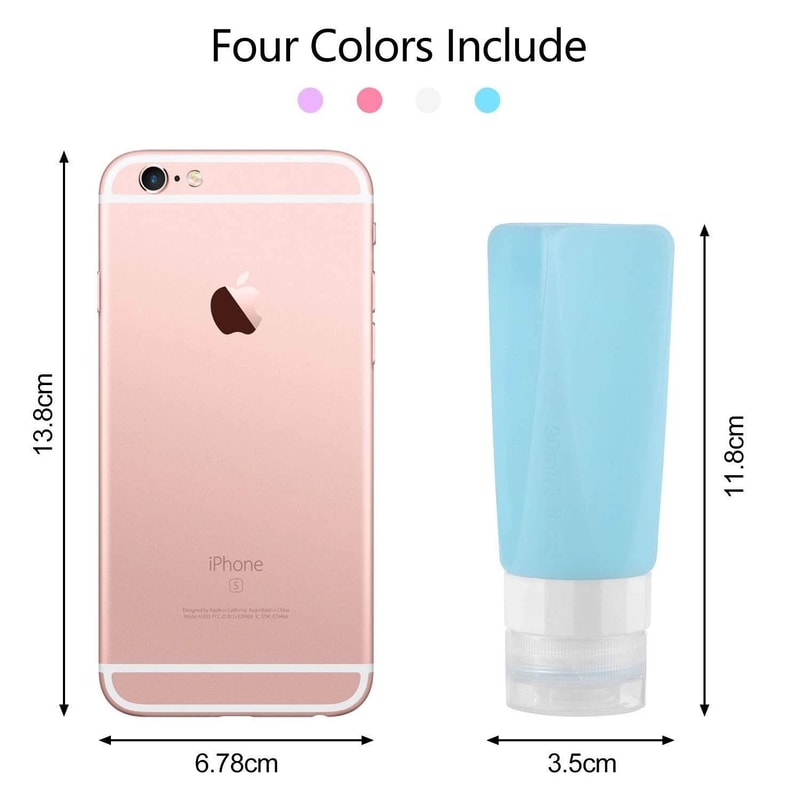 Leak Proof Travel Bottles With Clear Toiletry Bag BPA Free Silicone For Easy Packing 1