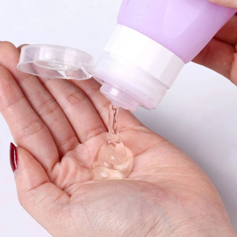 Leak Proof Travel Bottles With Clear Toiletry Bag BPA Free Silicone For Easy Packing 3