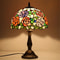 Rose Flower Tiffany Stained Glass Table Lamp Vintage Desk Light For Home Decor 0