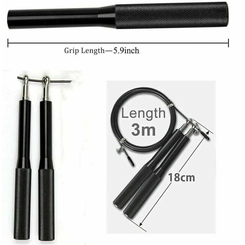 Weighted Jump Rope For Crossfit Boxing Speed Ball Bearing Beaded Rope For Fitness Gym Workouts 4