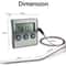 Digital Cooking Thermometer Probe With Timer For Meat Food Temperature Remote Kitchen Thermometer 2