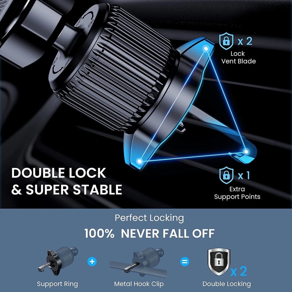 Car Air Vent Phone Holder Universal Mount For IPhone Samsung Android Convenient Clamp Stand For Tru 5