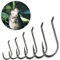 Black High Carbon Steel Offset Circle Fishing Hooks Premium Quality 0