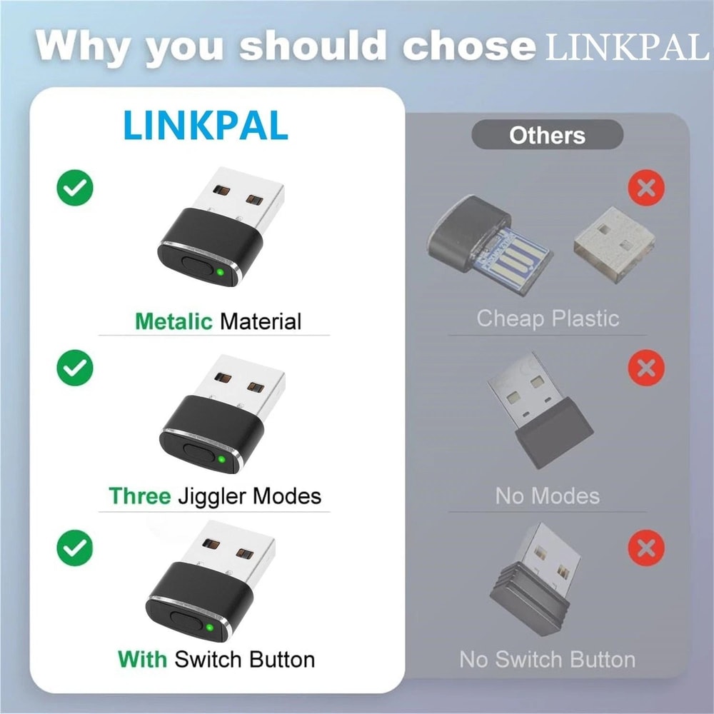 USB Mouse Jiggler Undetectable Wiggler For Computer Laptop Keep Your System Active No Interruption 3