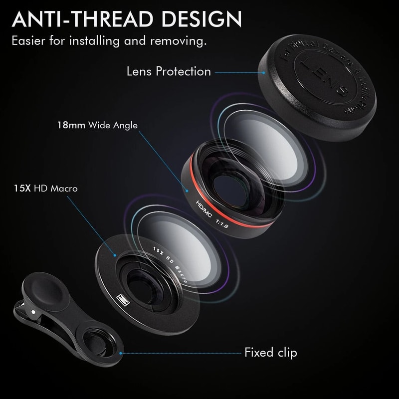 Professional Camera Lens Kit For IPhone Samsung Smartphones 6