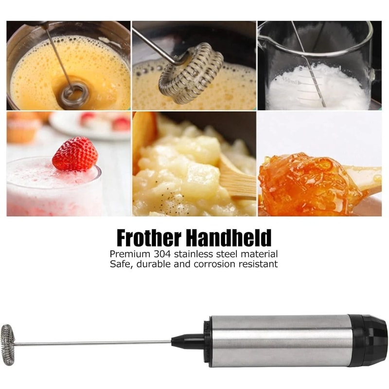 Electric Milk Frother Coffee Foamer Egg Beater Whisk Latte Stirrer For Smooth Drinks 5