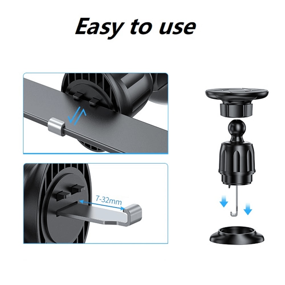 Magnetic MagSafe Air Vent Car Mount Phone Holder For Dashboards Universal Compatibility 1