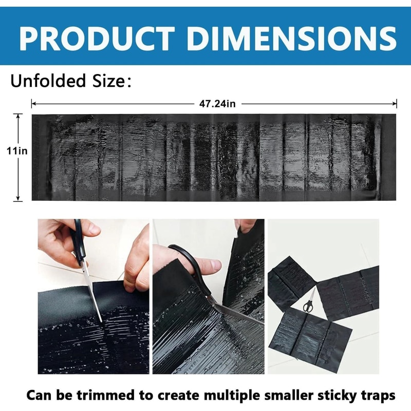 Mouse Glue Traps Anti Slip Rodent Sticky Pads For Mice Rats And Snakes 2