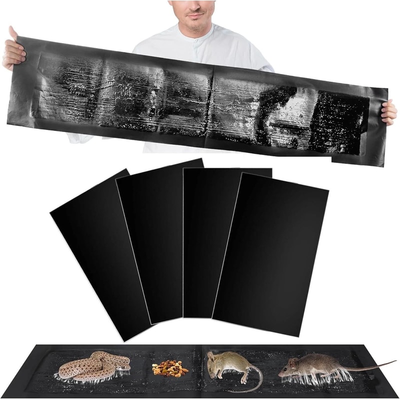 Mouse Glue Traps Anti Slip Rodent Sticky Pads For Mice Rats And Snakes 0