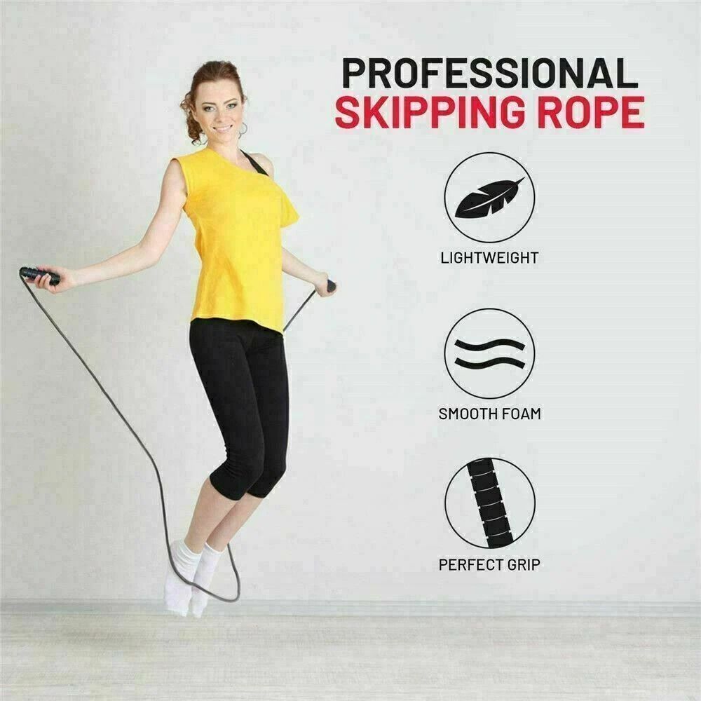 Adjustable Jump Rope For Gym Fitness Speed Bearing Aerobic Boxing Workout 2
