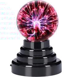 plasma globe touch & sound sensitive lamp electric lightning novelty light for home decor & entertainment