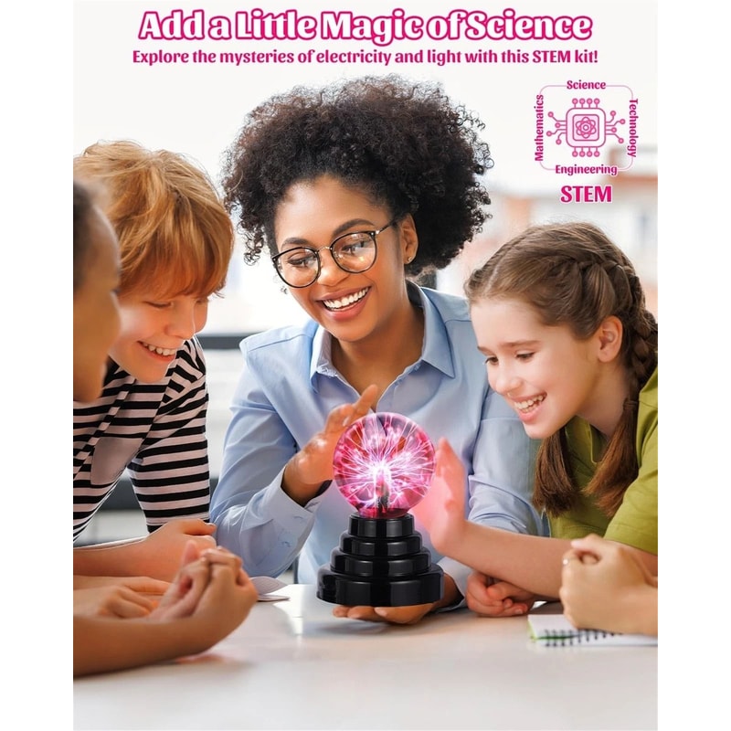 Plasma Globe Touch Sound Sensitive Lamp Electric Lightning Novelty Light For Home Decor Entertain 2