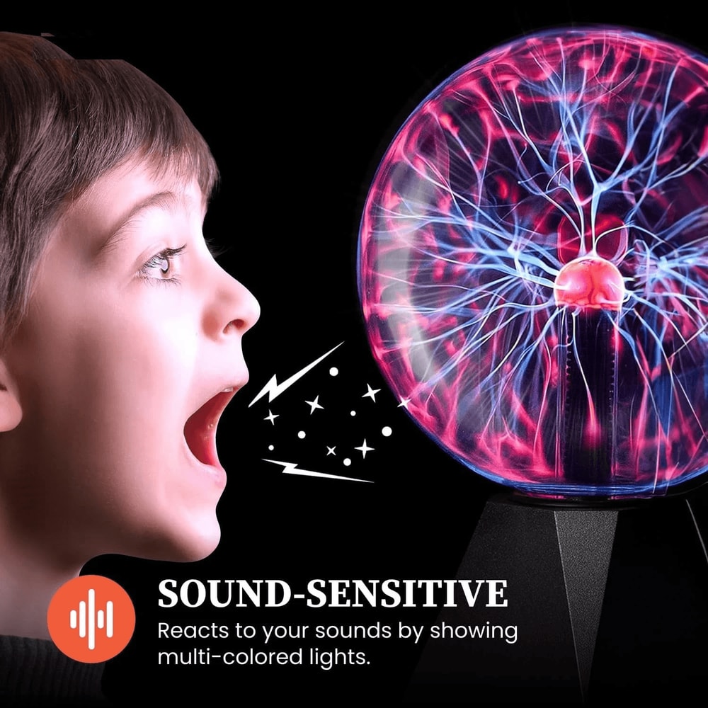 Plasma Globe Touch Sound Sensitive Lamp Electric Lightning Novelty Light For Home Decor Entertain 4