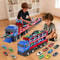 Dual Track Transport Truck With Die Cast Cars Kids Racing Toy Set 0