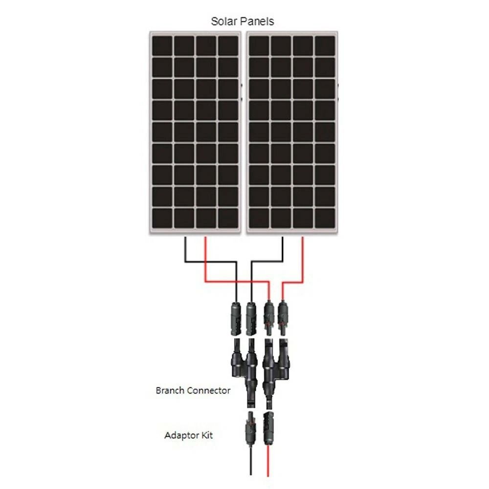 Solar Panel T Branch Connectors Cable Splitter Coupler Combiner For Efficient Power Distribution 1