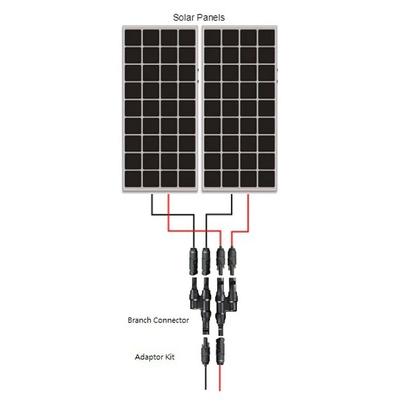 Solar Panel T Branch Connectors Cable Splitter Coupler Combiner For Efficient Power Distribution 1